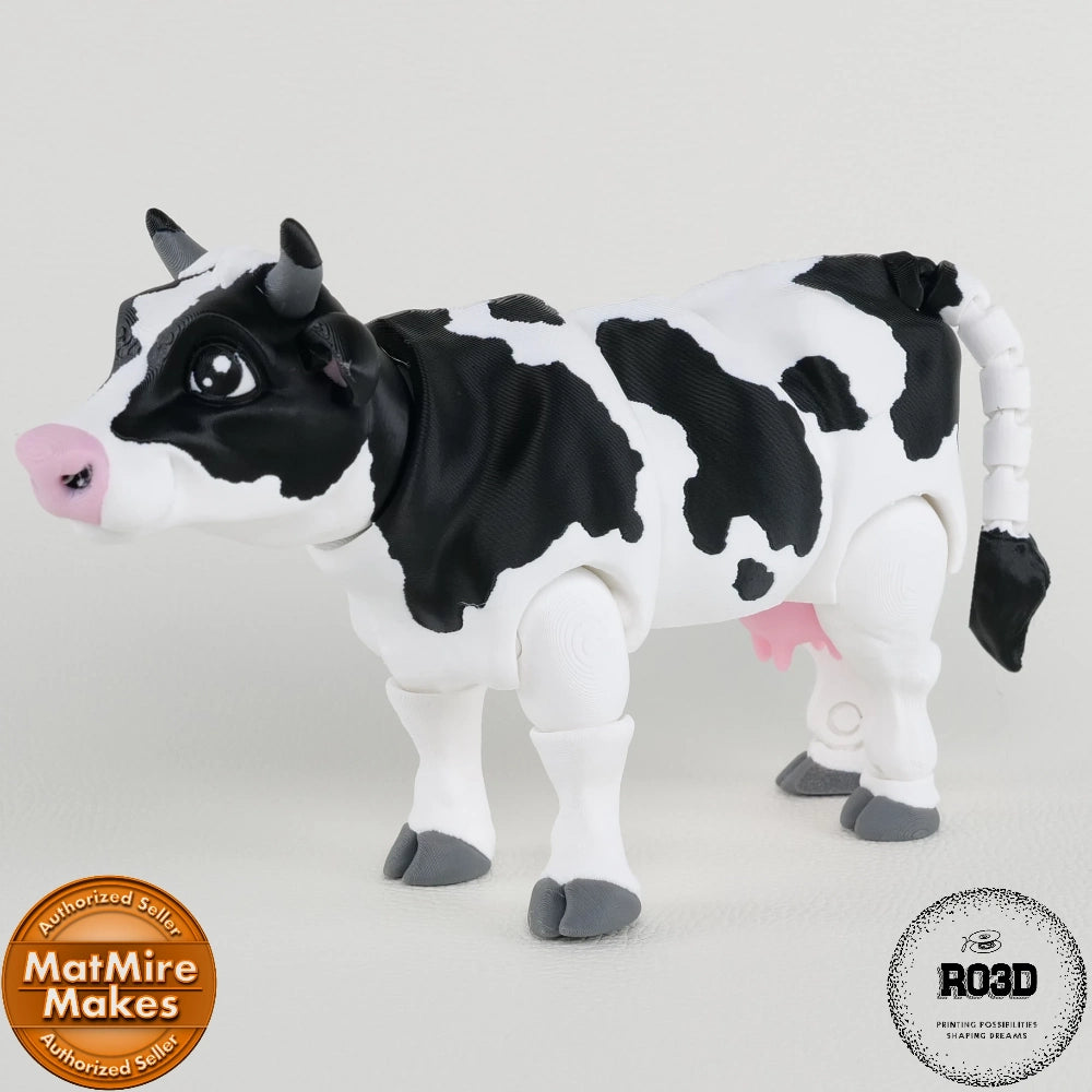 Dairy Cow figurină 3D - vedere spate detalii coadă