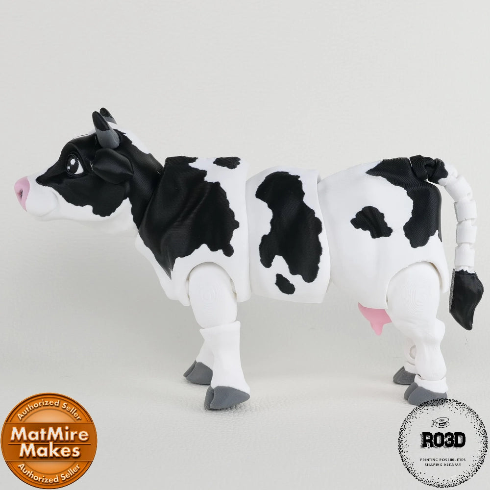Dairy Cow figurină 3D - vedere de sus perspectivă aeriană