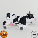 Dairy Cow figurină 3D - detaliu picioare și bază stabilitate
