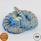 Robo Rattler șarpe robot 3D - vedere principală design futuristic