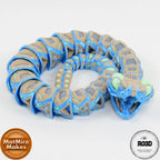 Robo Rattler șarpe robot 3D - vedere completă corp articulat extins