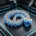 Robo Rattler șarpe robot 3D - imagine principală design futurist sci-fi articulat cu detalii mecanice
