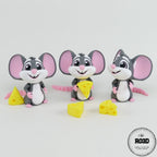 Mouse șoricel figurină 3D - detaliu urechi și expresie facială