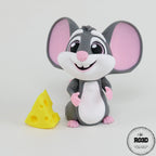 Mouse șoricel figurină 3D - vedere unghi 45 grade context