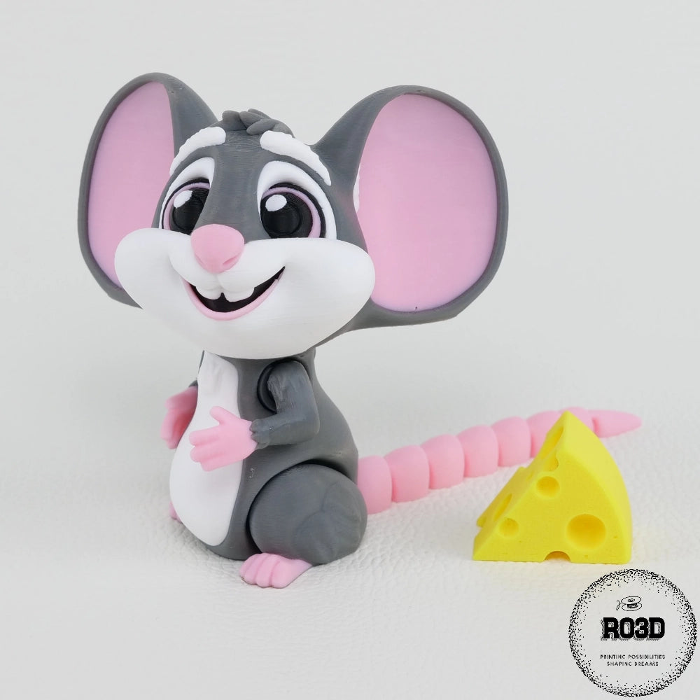 Mouse șoricel figurină 3D - vedere de sus perspectivă aeriană