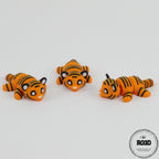 Flexi Tiger tigru articulat 3D - vedere frontală cap expresiv