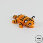 Flexi Tiger tigru articulat 3D - vedere profil dreapta mișcare