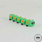Flexi Caterpillar - variantă verde lime design fresh vibrant