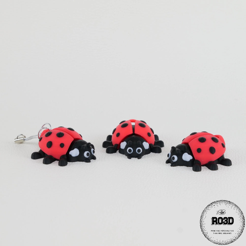 Articulated Ladybug buburuză articulată 3D - vedere frontală cap