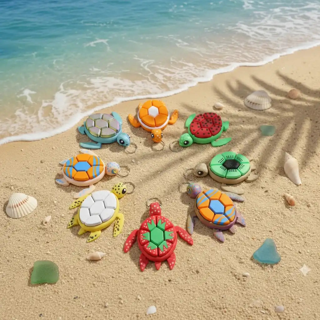 Sea Turtle Clicker - Broască Țestoasă 3D Fidget Anti-Stress cu Mecanism Click