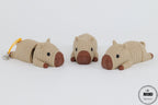Knitted Capybara 3D - breloc relaxant design calm și simpatic