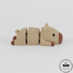 Capybara 3D tricotat - detalii expresive și finisaj premium