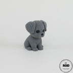 Knitted Dog câine tricotat 3D - detaliu urechi și bot