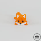 Knitted Articulated Fox vulpe articulată tricotată 3D - detaliu articulații
