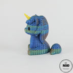 Knitted Unicorn unicorn tricotat 3D - detaliu textură tricotată