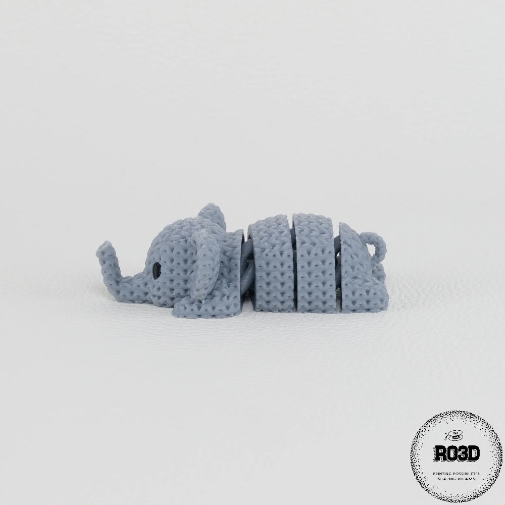 Knitted Articulated Elephant elefant articulat tricotat 3D - vedere completă extins