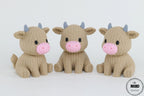 Decor cozy Knitted Cow - figurină 3D PLA premium