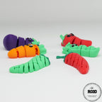 Flexi Vegetables legume articulate 3D - detaliu calitate imprimare