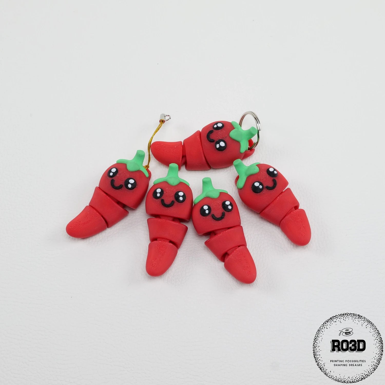 Flexi Vegetables Chilli Pepper - ardei iute articulat 3D roșu
