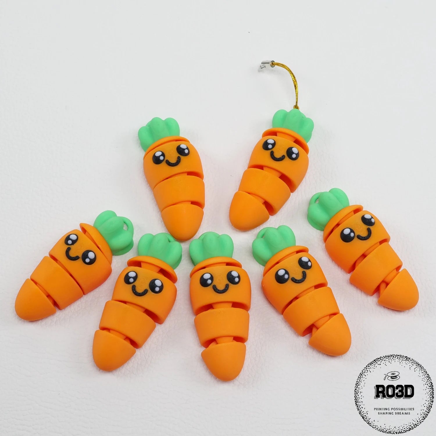 Flexi Vegetables legume articulate 3D - detaliu expresii kawaii