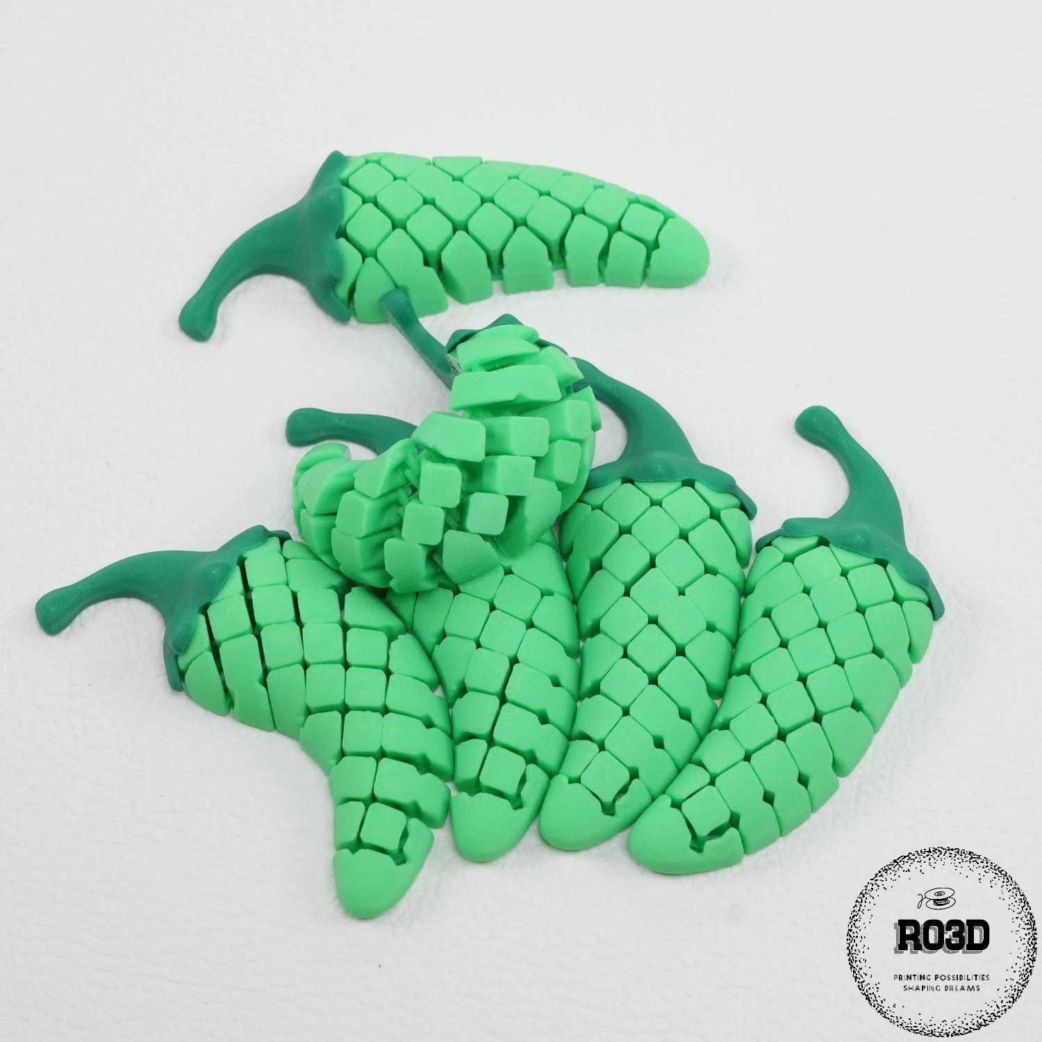 Flexi Vegetables legume articulate 3D - detaliu mecanism articulații