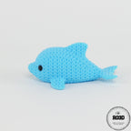 Delfin decorativ printat 3D - calitate premium textură croșetată