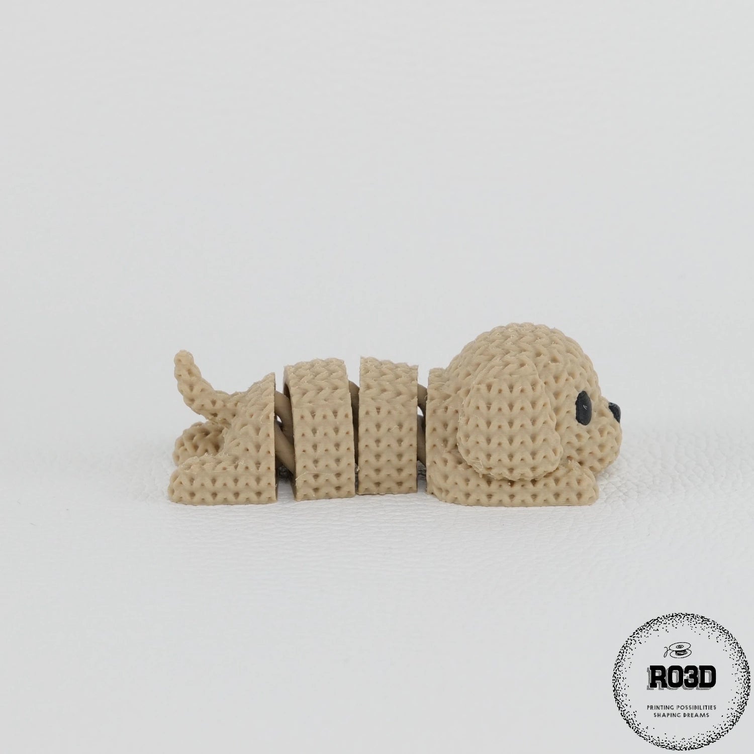 Knitted Articulated Dog - demonstrație mișcare articulată fluidă