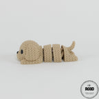 Câine decorativ articulat croșetat - cadou perfect pentru iubitorii de câini