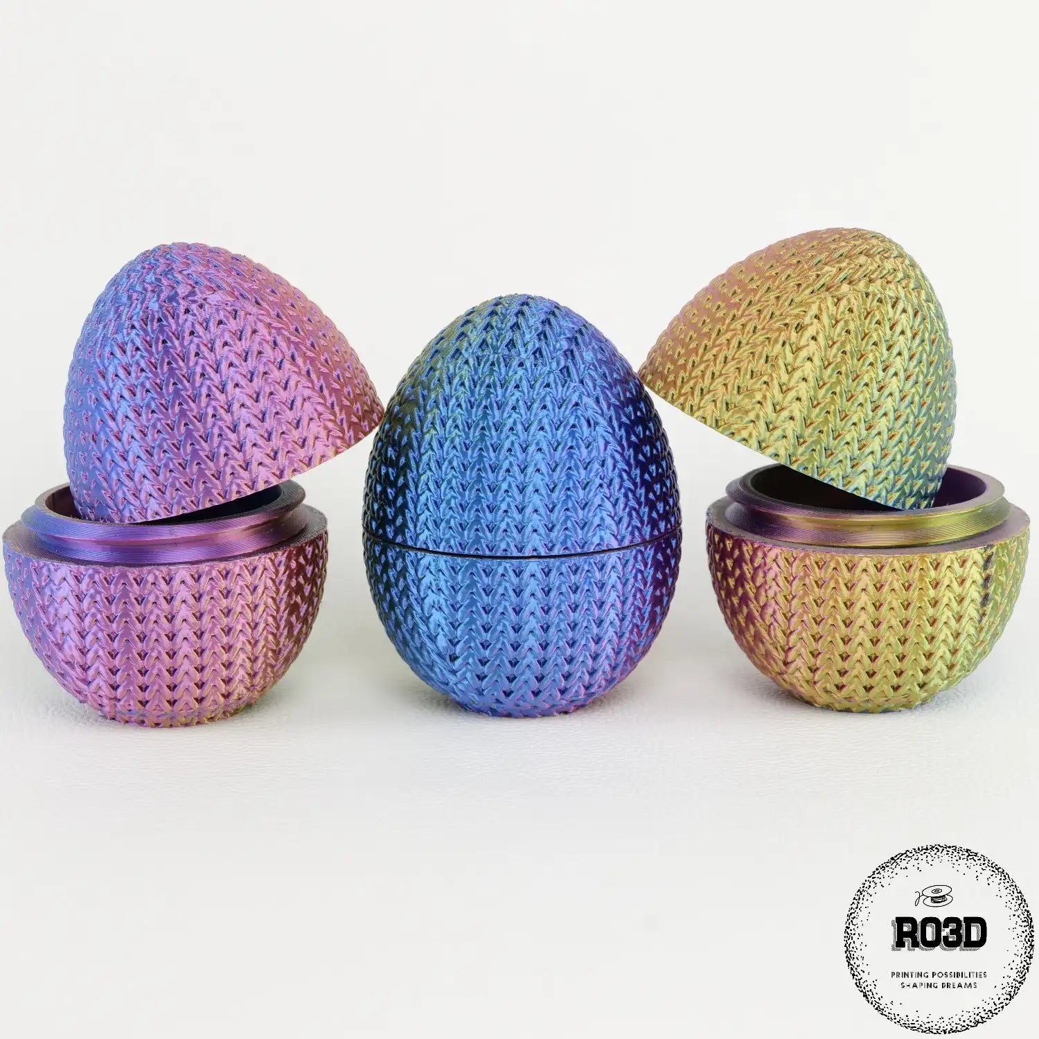 Ou decorativ de Paște printat 3D - decorațiune premium reutilizabilă pentru masa de sărbători