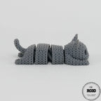 Pisică croșetată printată 3D - detalii expresie prietenoasă și calitate premium