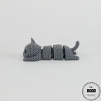 Pisică decorativă articulată croșetată - cadou perfect pentru iubitorii de pisici