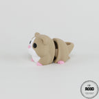 Hamster 3D detaliu urechi și lăbuțe