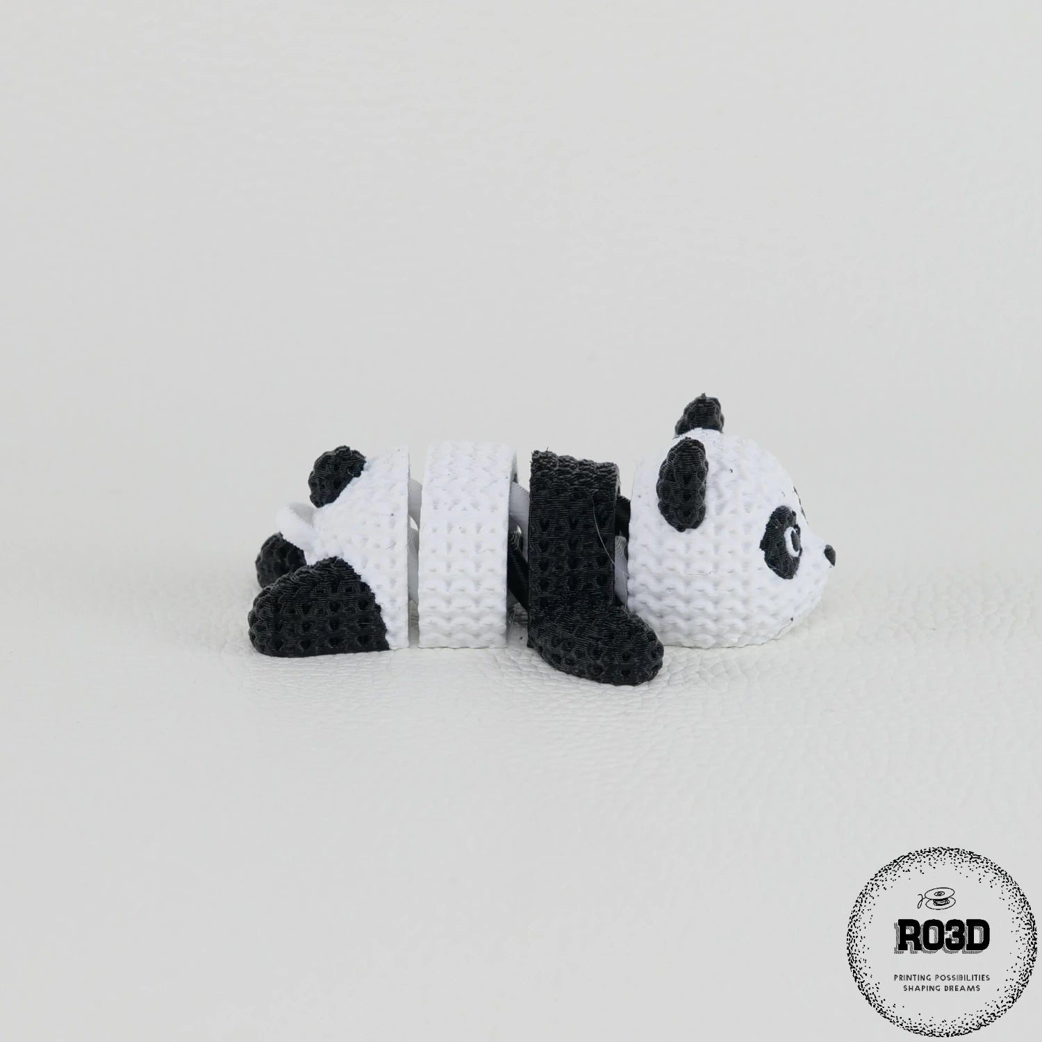 Panda 3D croșetată detaliu articulații mobile