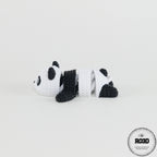 Figurină panda 3D print-in-place vedere din spate - textură handmade