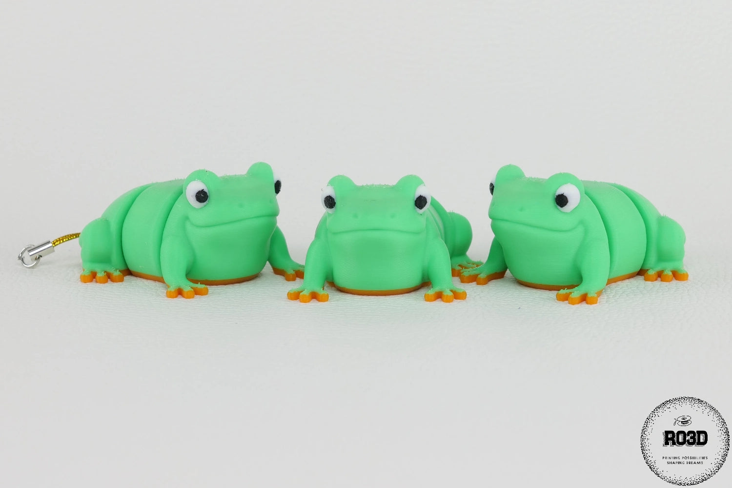 Broască 3D articulată în diferite poziții - mișcare fluidă