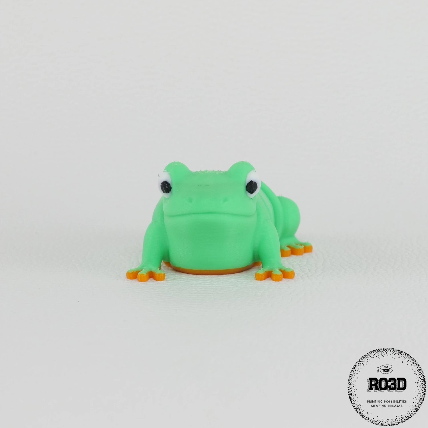 Flexi Frog articulat 3D vedere laterală - detalii articulații mobile