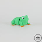 Figurină broască 3D print-in-place vedere frontală