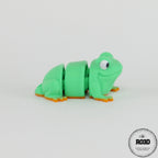 Broască 3D articulată în diferite poziții - mișcare fluidă