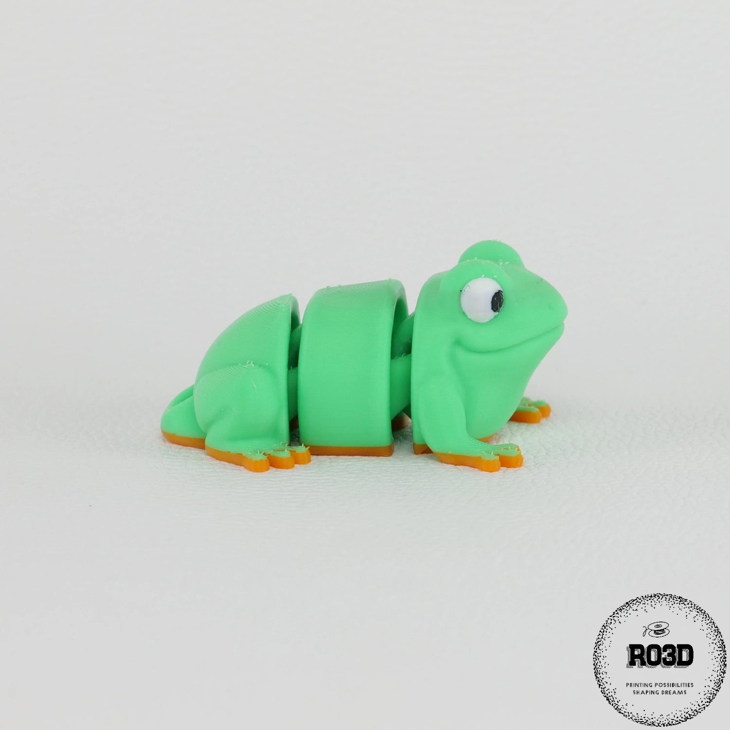 Broască 3D articulată în diferite poziții - mișcare fluidă