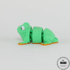 Flexi Frog 3D detaliu lăbuțe și articulații - fidget toy premium