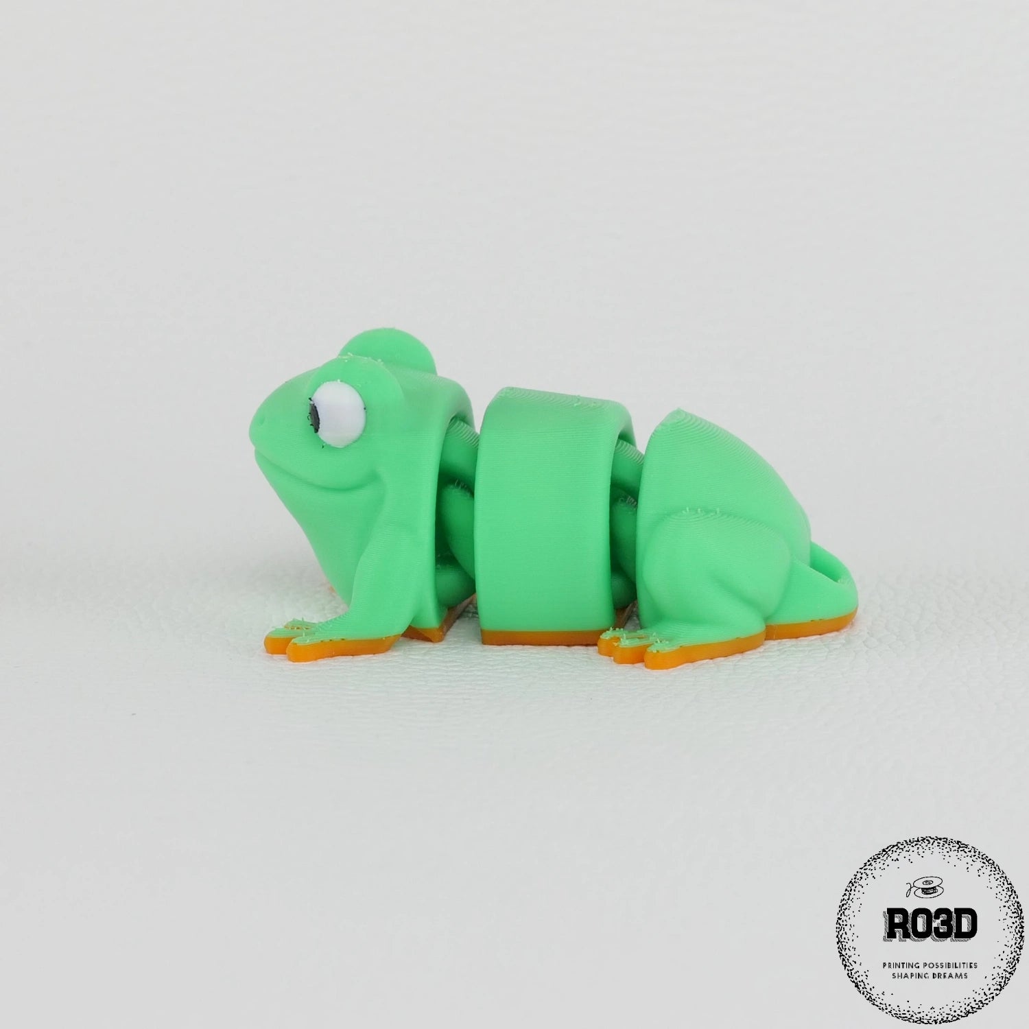 Flexi Frog 3D detaliu lăbuțe și articulații - fidget toy premium
