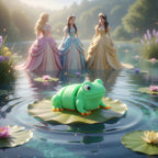 Broască articulată 3D verde - figurină print-in-place Flexi Frog