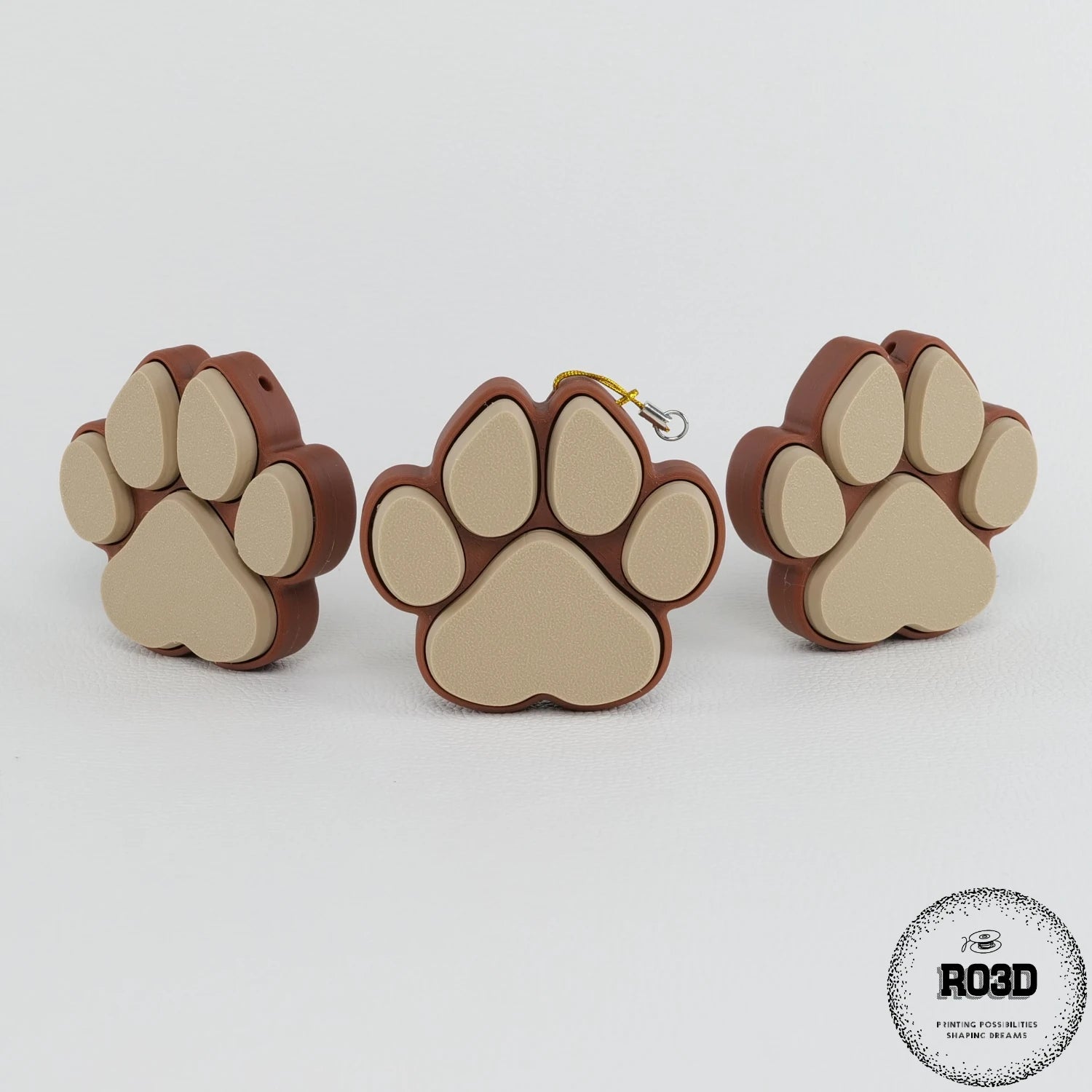 Clicky Dog Paw fidget toy breloc detaliu textură și design