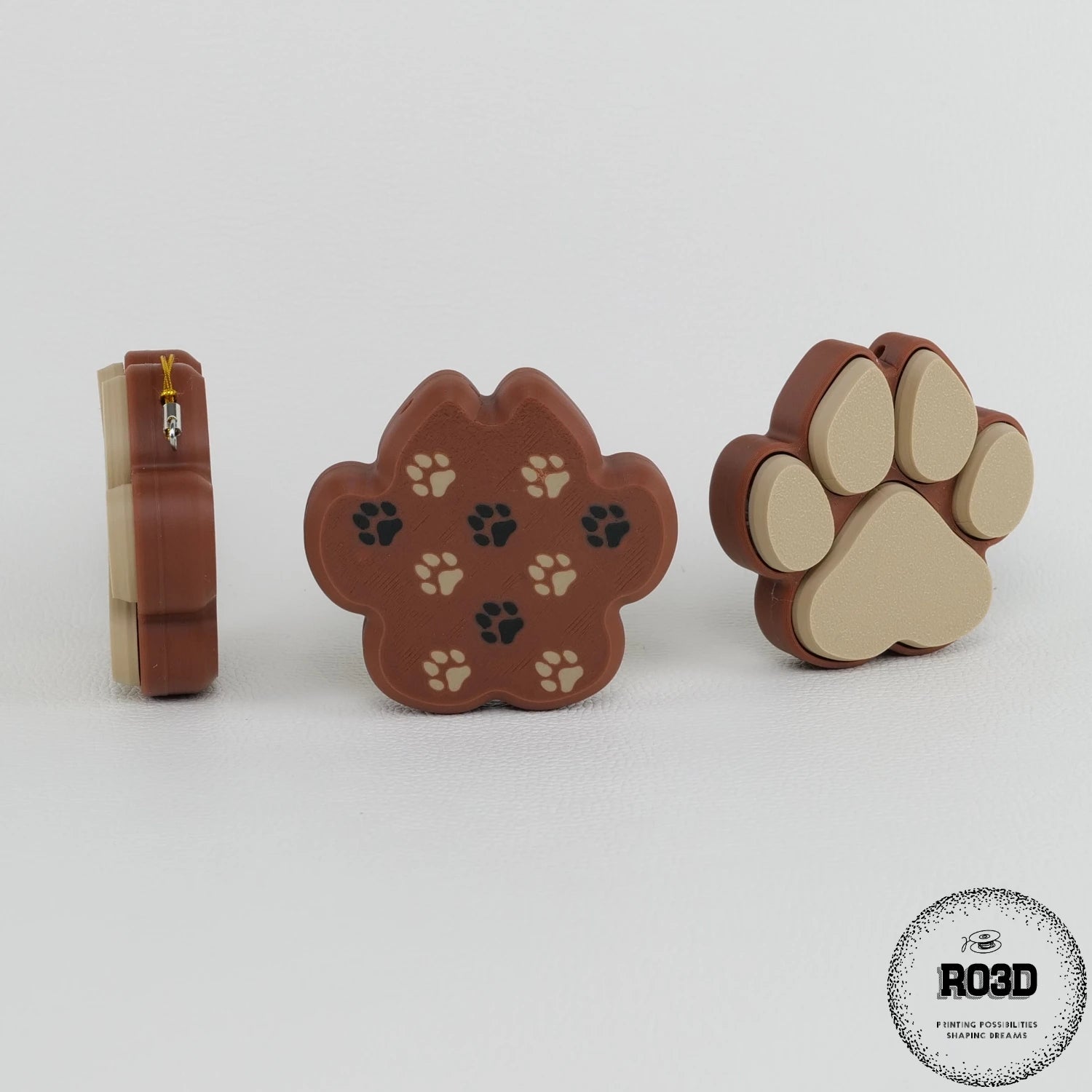 Breloc anti-stres Clicky Dog Paw - lăbuță de câine 3D