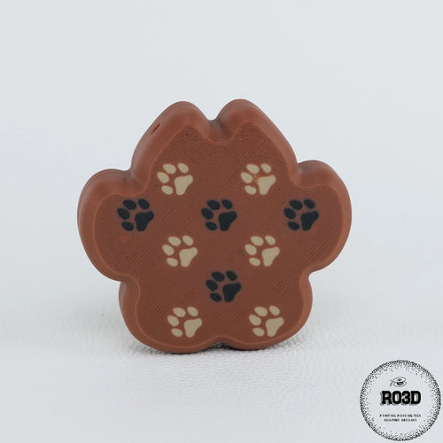 Clicky Dog Paw breloc vedere laterală - detalii mecanism click