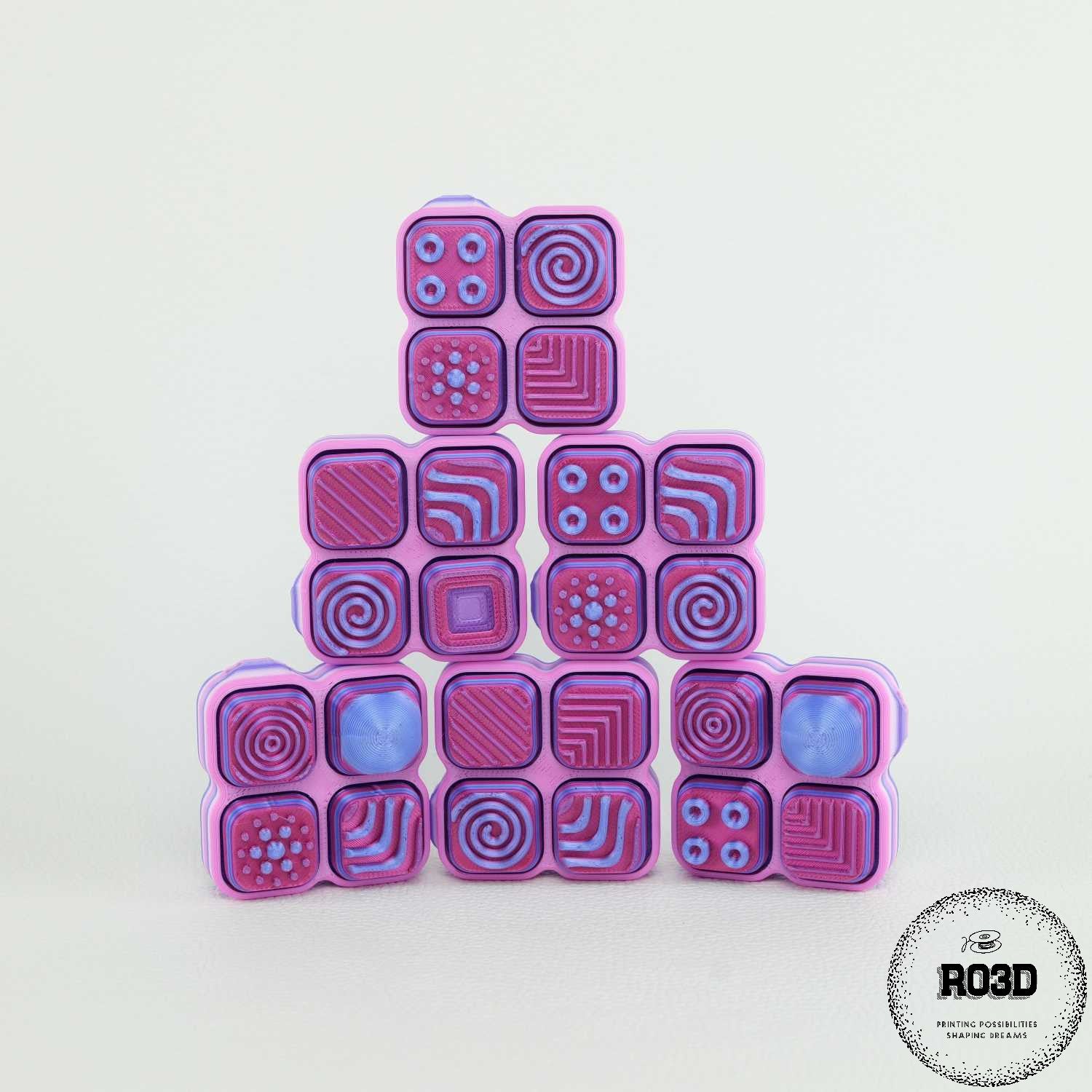 Clickers colorați Jazzy - variantă culoare roșu vibrant