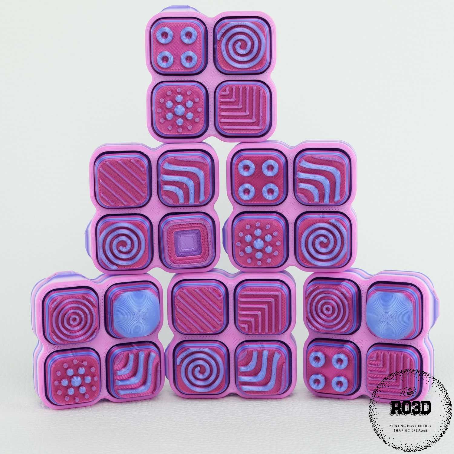 Jazzy Clickers 3D - variantă culoare albastru electric