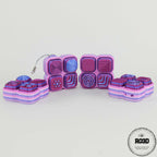 Jazzy Clickers 2.0 - variantă culoare portocaliu vibrant, fidget clicker premium 3D
