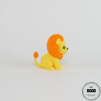 Knitted Lion printare 3D - imagine principală, leu articulat cu aspect croșetat pentru colecții și birou