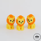 Knitted Lion - poziție jucăușă, demonstrație articulații mobile și textură tricotată, printare 3D România